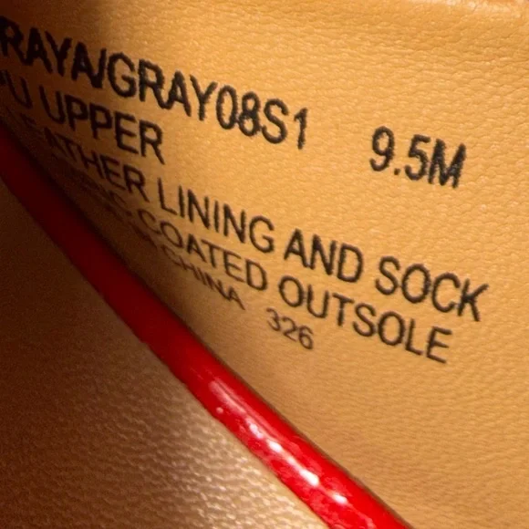 Steve Madden Red Patent Buckle Flats - Picture 8 of 10